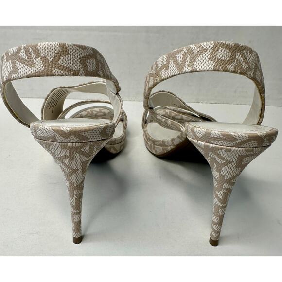 DKNY Women's Diva Asymmetrical Slingback Stiletto Sandals Heels Hemp Size 7.5 - Picture 7 of 11